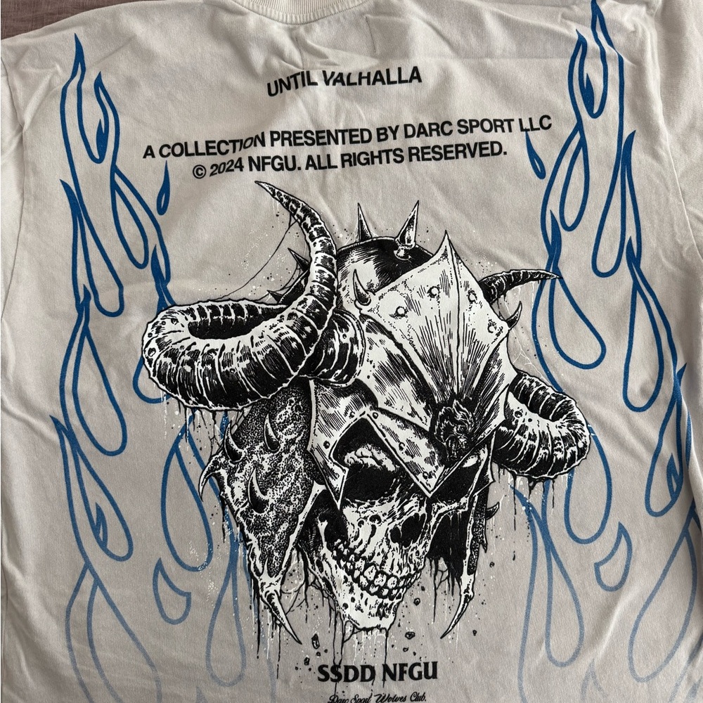 Darc Sport Until Valhalla Cream Graphic Men's Shirt